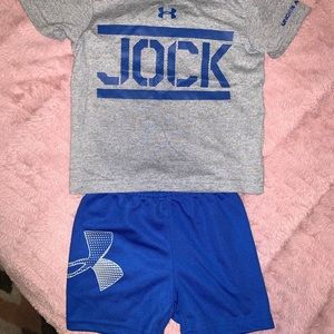 Under Armour 12 month short set.